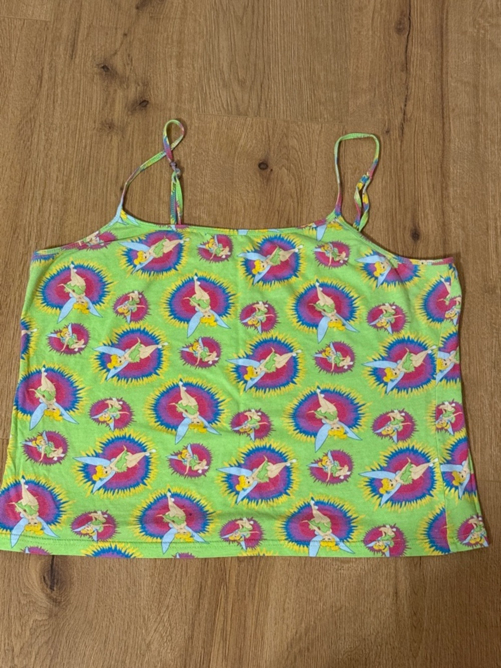 Disney Neon Green Parrot Print Cami